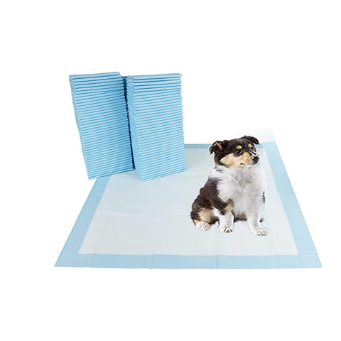 Pet Potty Training Pads for Dogs Puppy Pads - Super-Absorbent 5 Layers Waterproof - 56 x 56 cm - Disposable Puppy Pee Pads (Pack of 50)