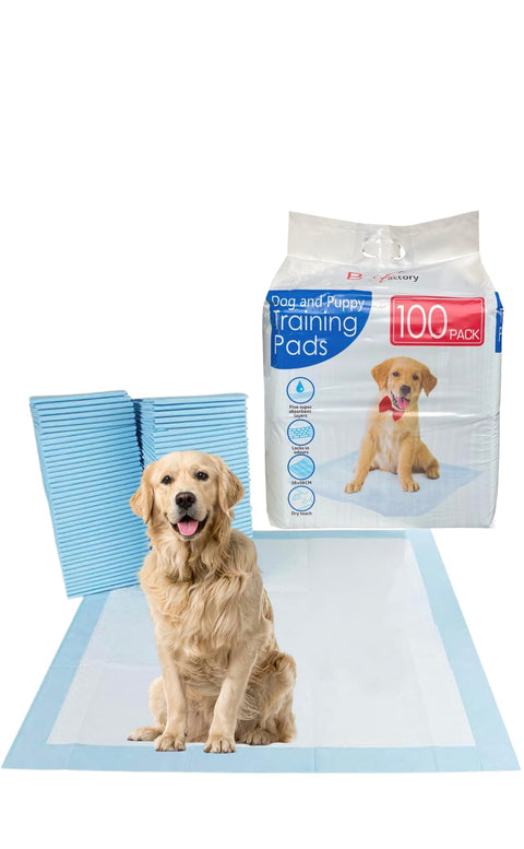 Pet Potty Training Pads for Dogs Puppy Pads - Super-Absorbent 5 Layers Waterproof - 56 x 56 cm - Disposable Puppy Pee Pads (Pack of 50)